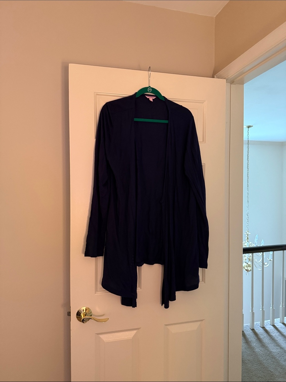 Lilly Pulitzer Navy Open-Front Lightweight Cardigan